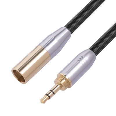 Kabel Audio 0.3m męski na Mini XLR z osłoną z