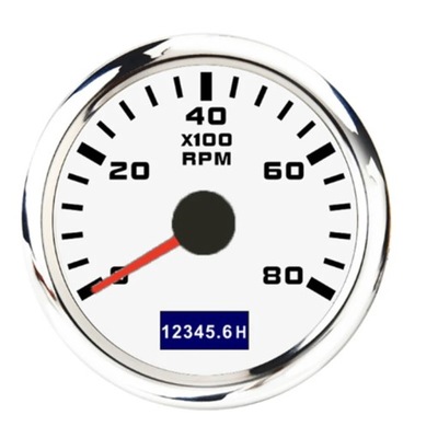 3000-8000 RPM TACHO METER 52MM POINTER TACHOMETER GAUGE WITH RED BAC~77887