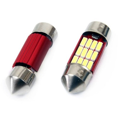 LEMPUTĖS LED 12SMD 4014 CANBUS C5W C10W 31MM 12/24V 