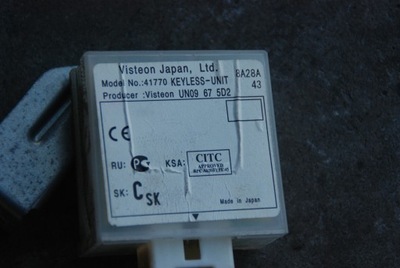 Модуль keyless-unit 41770 ford ranger фото №1