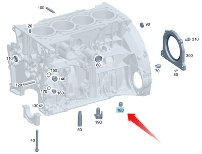 Втулка крепёжная коробки коленчатого вала mercedes фото №1