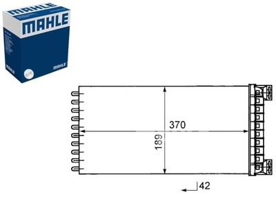 CALENTADOR 189X370X42MM DAF 65 CF 75 CF 85 CF CF CF 65 CF 75 CF 85  