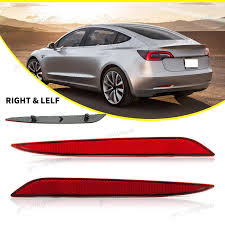 Tesla model 3 2017 17 левый отражатель заднего бампера фото №1