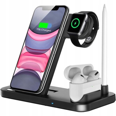 ŁADOWARKA BEZPRZEWODOWA 4W1 APPLE IPHONE AIRPODS