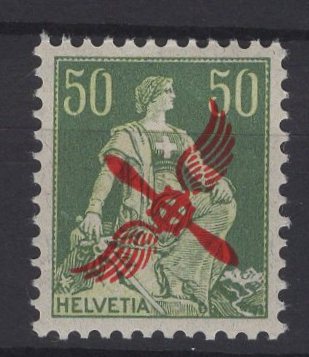 HELVETIA SZWAJCARIA - 1919 ROK, Mi. 145 *