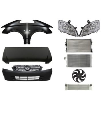 Mercedes benz vito 10-14 бампер капот крила фото №1