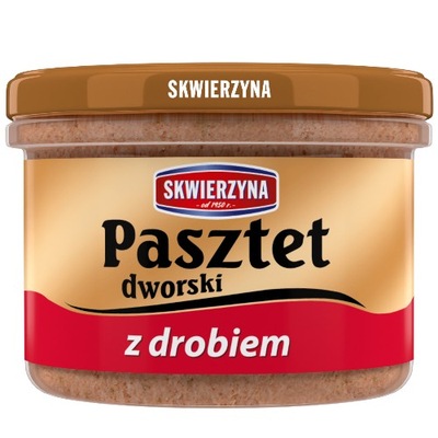 SKWIERZYNA PASZTET DWORSKI Z DROBIEM W SŁOIKU 180g