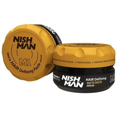 Nishman Spider Wax S4 Argan - włóknista pomada do włosów, 150 ml