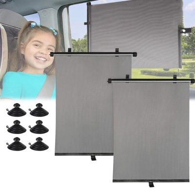 2SZT PRZECIWSŁONECZNE ZASŁONY DO AUTA 45x50cm