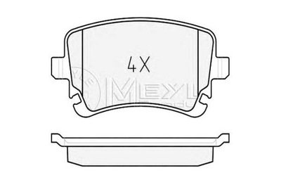 ZAPATAS DE FRENADO MEYLE 8E0698451C 4E4698451A 4F069  