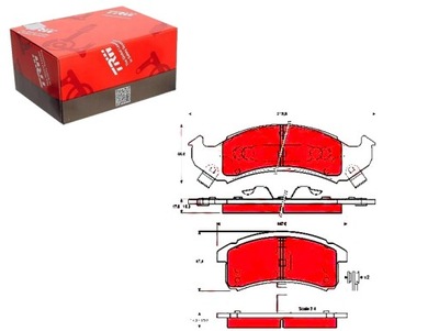 PADS BRAKE CHEVROLET P. CAMARO 92-98/LU  