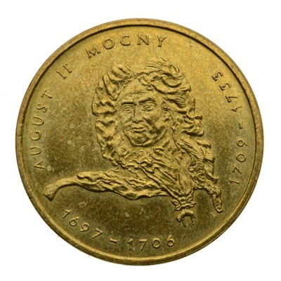 2 złote 2002 r. - August II Mocny