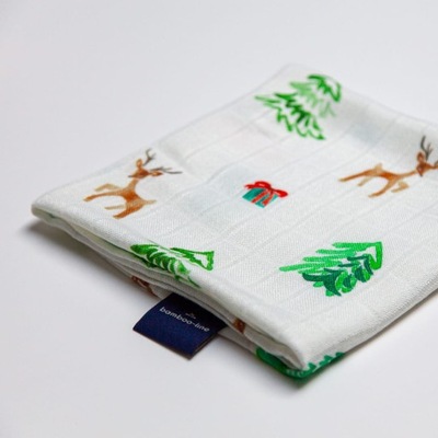 Pieluszki bambusowe Świąteczna Zima