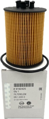 FILTER OILS 1.0 1.2 1.4 16V Z10XE Z12XE Z14XEP 9192425 OPEL ORIGINAL WITH  