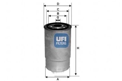 ФИЛЬТР ТОПЛИВА ДИЗЕЛЬ UFI