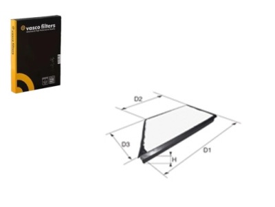 Фільтр салонний peugeot 206 david vasco фото №1