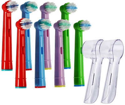 KOŃCÓWKI dla Dzieci Do Szoteczki ORAL-B dla Dziewczynek i Chłopców
