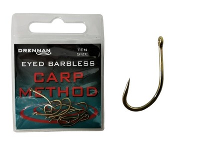 Drennan Haczyki Carp Method r.10 Eyed Barbless 10szt.