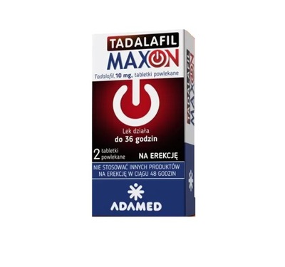 Tadalafil Maxon 10 mg 2 tabletki