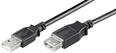 MicroConnect Przedłużacz USB2.0 A-A 0,1m M-F