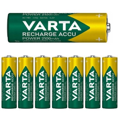 Akumulatorki baterie VARTA R6 AA 2100mAh 8 szt.