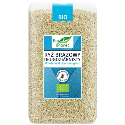 Bio Planet Ryż brązowy długoziarnisty BIO 1kg