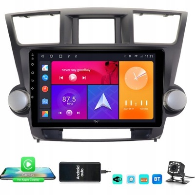 RADIO NAVIGATION GPS TOYOTA HIGHLANDER 09-14CARPLAY  