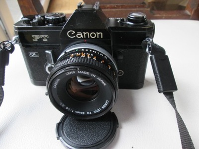 Aparat Canon FT QL Canon Lens 50 mm 1:1.8