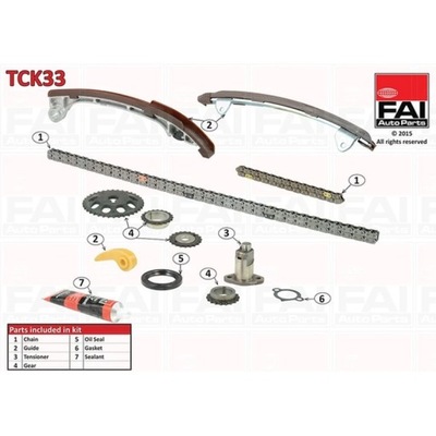 КОМПЛЕКТ ЛАНЦЮГА ГРМ FAI AUTOPARTS TCK33