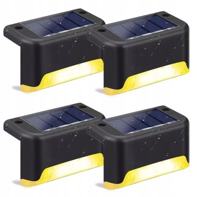 LUCES SOLARNE OGRODOWE SCHODOWE DIODO LUMINOSO LED AL TARAS 4 PIEZAS  