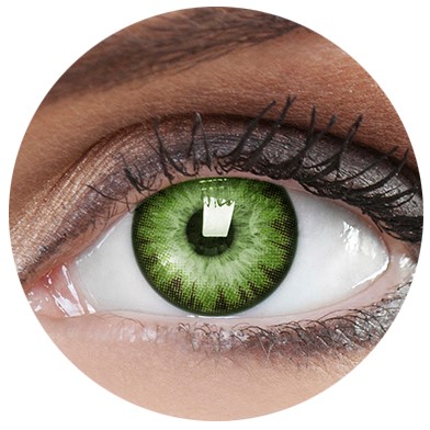Kolorowe soczewki kontaktowe Party Green MOCE
