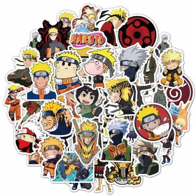 100 ШТУКИ ANIME KRESKÓWKI NARUTO НАКЛЕЙКИ FAJNE LOK6544