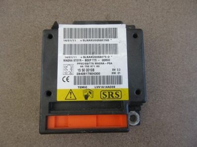 Датчик модуль подушка безопасности peugeot rcz 9675287180 фото №1