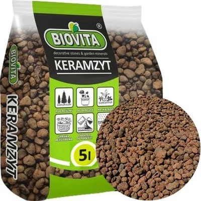 KERAMZYT OGRODNICZY NA DRENAŻ 5L 8-16mm BIOVITA