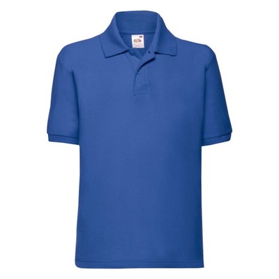 Koszulka dziecięca Polo -FRUIT- niebieski 128