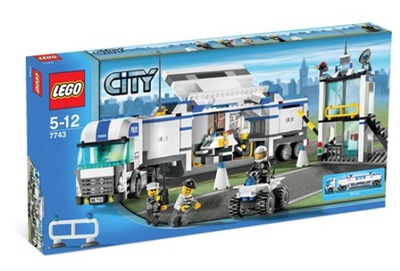 LEGO CITY 7743 Mobilna jednostka Policja Klocki