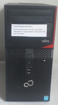 PC kadłubek Fujitsu, stabilny ESPRIMO P420 E85 G1840 2G RAM