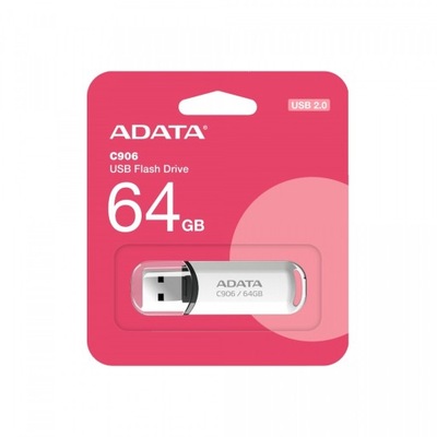 Pendrive ADATA 64 GB C906 biały USB 2.0