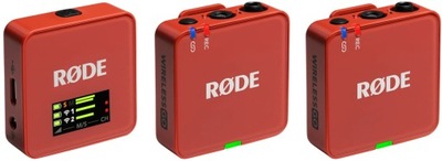 System mikrofonów bezprzewodowych Rode Wireless Go III Gliniany
