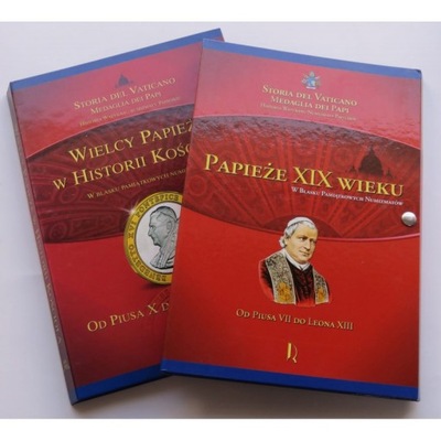 Wielcy Papieże w historii kościoła + Papieże XIX wieku- zestaw 15 medali