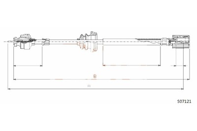 COFLE ТРОС СПИДОМЕТРА COFLE S07121 FIAT DUCATO 88-