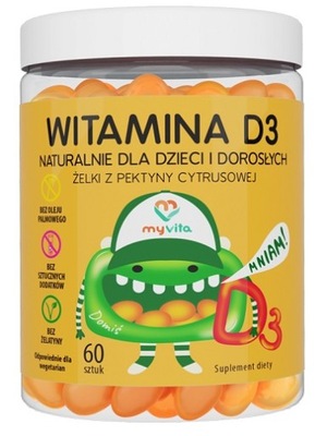 MyVita WITAMINA D3 naturalne żelki Family 60szt