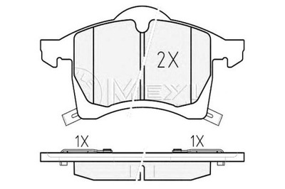 ZAPATAS DE FRENADO OPEL PARTE DELANTERA MERIVA 1,6-1,8 03- AST  