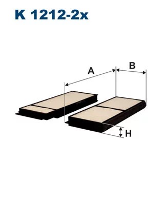 K1212-2X FILTRO CABINAS  