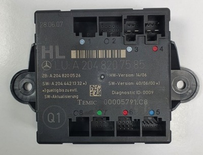 Модуль двері лівий задня mercedes w204 a2048207585 фото №1