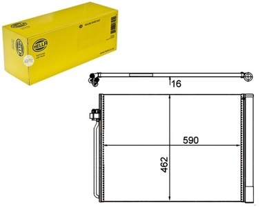 КОНДЕНСАТОР РАДИАТОР КОНДИЦИОНЕРА HELLA 64509239992