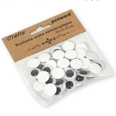 DEKORACJE KREATYWNE RUCHOME OCZKA SAMOPRZYLEPNE