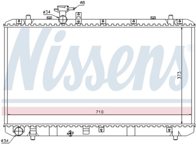 РАДИАТОР ДВИГАТЕЛЯ NISSENS NIS 64197