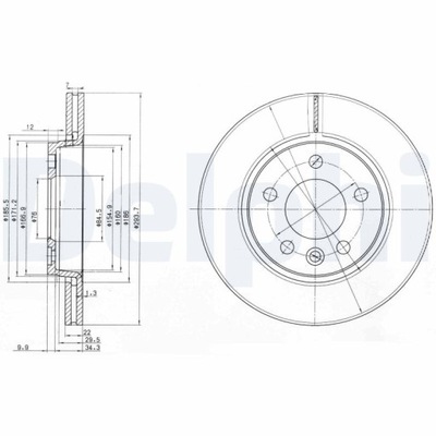 BG3893 DELPHI ДИСК ТОРМОЗНОЙ