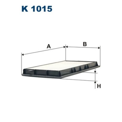 FILTR, VĖDINIMAS VIETOS PASAZERSKIEJ FILTRON K 1015 